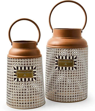 MacKenzie-Childs Outdoor Garden Collection Antique-Style Cane Lantern with Handle