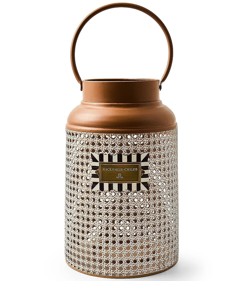 MacKenzie-Childs Outdoor Garden Collection Antique-Style Cane Lantern with Handle