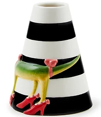 MacKenzie-Childs Patience Brewster Gloria Alligator Bud Vase