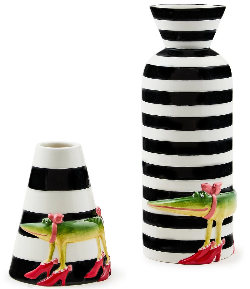 MacKenzie-Childs Patience Brewster Gloria Alligator Bud Vase