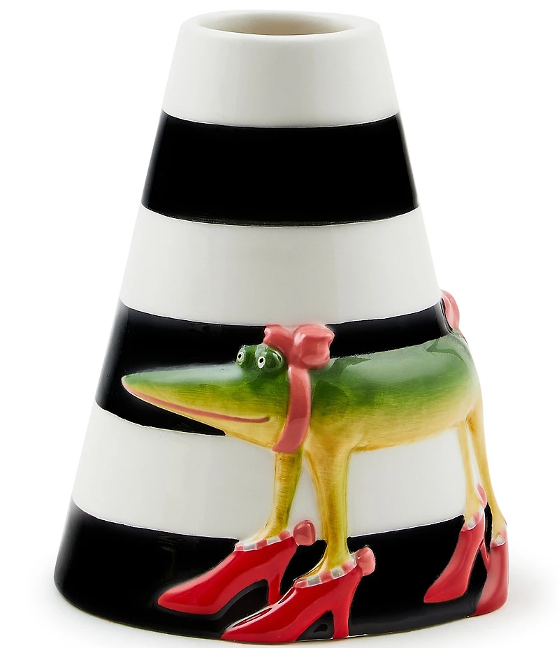 MacKenzie-Childs Patience Brewster Gloria Alligator Bud Vase