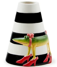 MacKenzie-Childs Patience Brewster Gloria Alligator Bud Vase