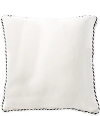 MacKenzie-Childs Pink Check Hearts Bouquet Throw Square Pillow