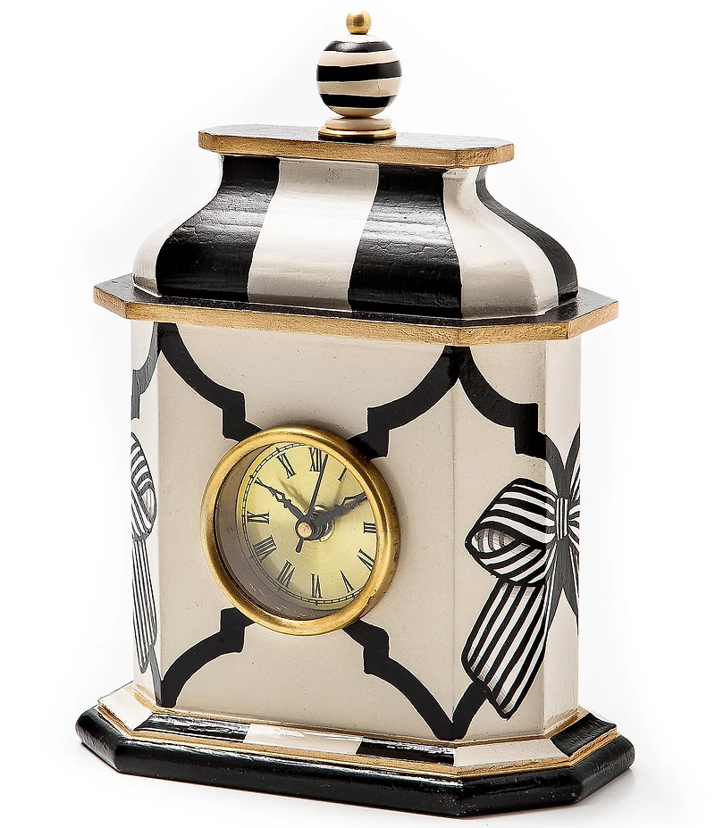 MacKenzie-Childs Pretty as a Bow Desk Clock