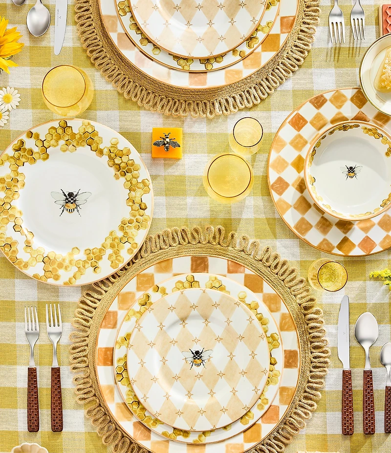 MacKenzie-Childs Queen Bee Dinner Plate