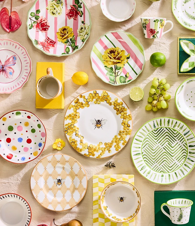 MacKenzie-Childs Queen Bee Dinner Plate