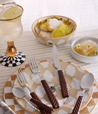 MacKenzie-Childs Queen Bee Stoneware Serving Bowl