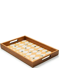 MacKenzie-Childs Queen Bee Wood Serving Tray with Handles