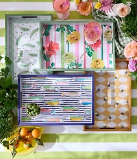 MacKenzie-Childs Queen Bee Wood Serving Tray with Handles
