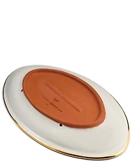 MacKenzie-Childs Check®Ceramic Football Serving Platter