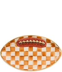 MacKenzie-Childs Check®Ceramic Football Serving Platter