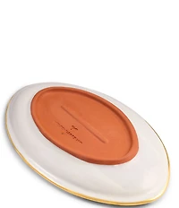 MacKenzie-Childs Check®Ceramic Football Serving Platter
