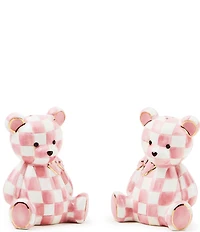 MacKenzie-Childs Rosy Bear Salt & Pepper Set