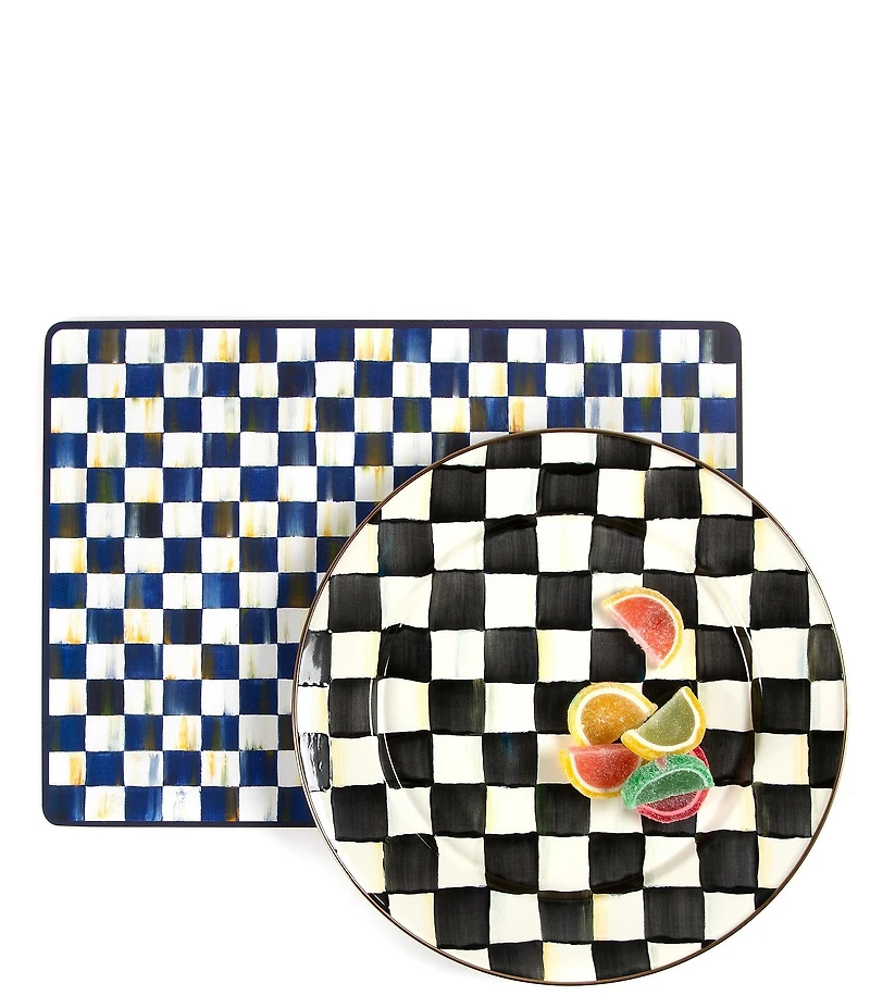 MacKenzie-Childs Check Cork Back Placemats, Set of 4