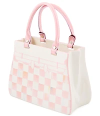 MacKenzie-Childs Rosy Check Doodles Handbag Vase
