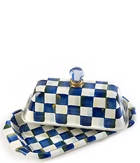 MacKenzie-Childs Check Enamel Butter Box