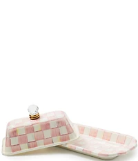 MacKenzie-Childs Check Enamel Butter Box