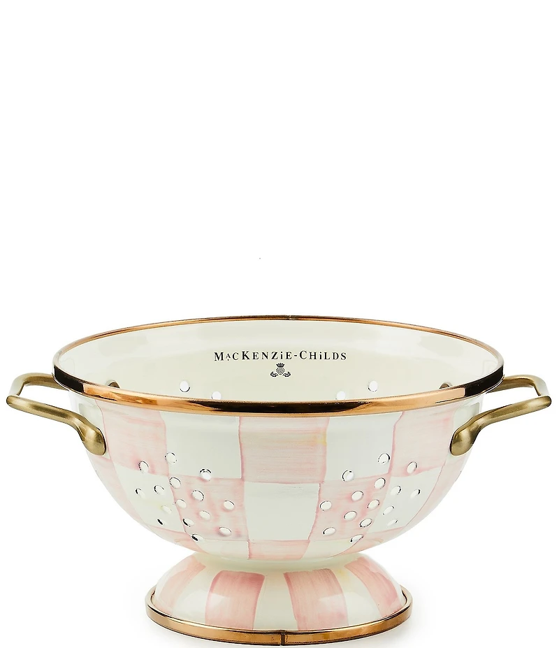 MacKenzie-Childs Check Enamel Colander