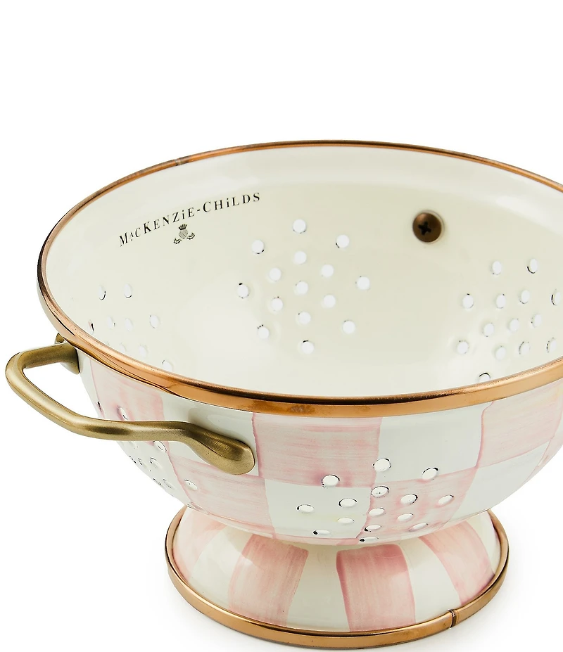 MacKenzie-Childs Check Enamel Colander