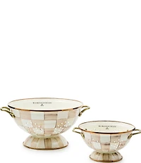 MacKenzie-Childs Check Enamel Colander