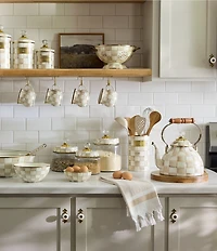 MacKenzie-Childs Check Enamel Colander