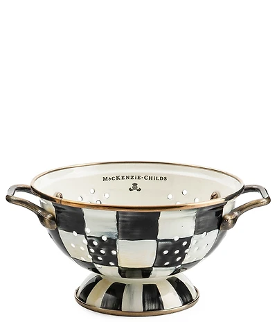 MacKenzie-Childs Check Enamel Colander