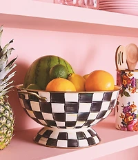 MacKenzie-Childs Check Enamel Colander