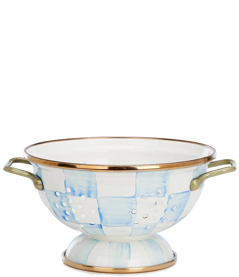 MacKenzie-Childs Check Enamel Colander