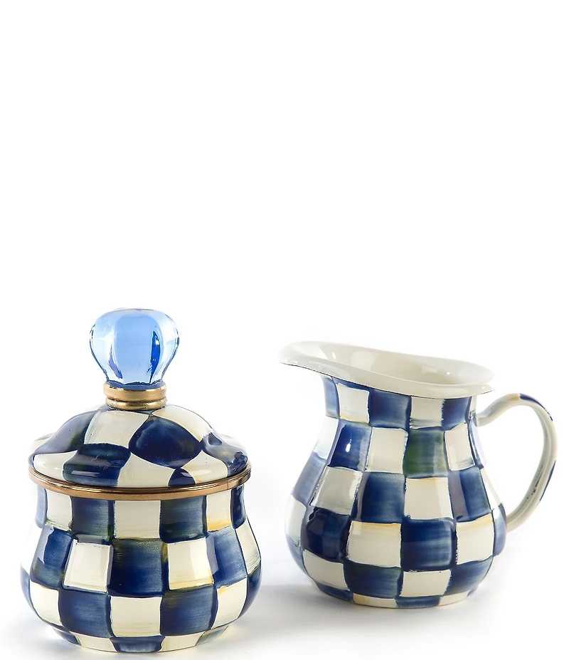 MacKenzie-Childs Check Enamel Creamer