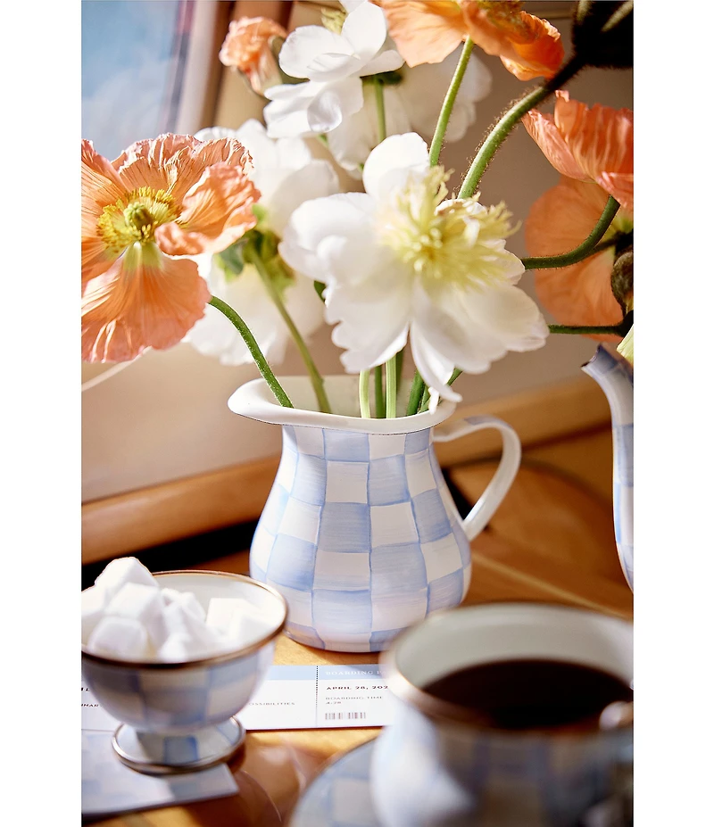 MacKenzie-Childs Check Enamel Creamer