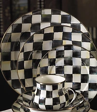 MacKenzie-Childs Check Enamel Dinner Plate
