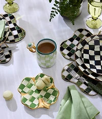 MacKenzie-Childs Check Enamel Dinner Plate
