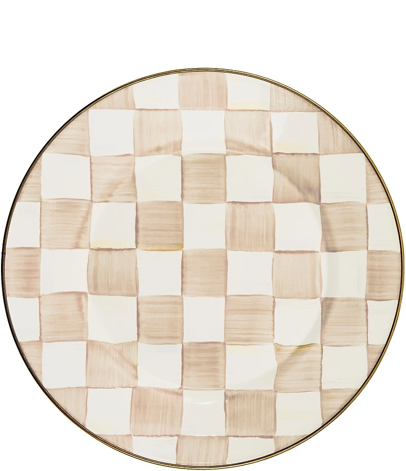 MacKenzie-Childs Check Enamel Dinner Plate