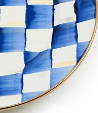 MacKenzie-Childs Check Enamel Dinner Plate