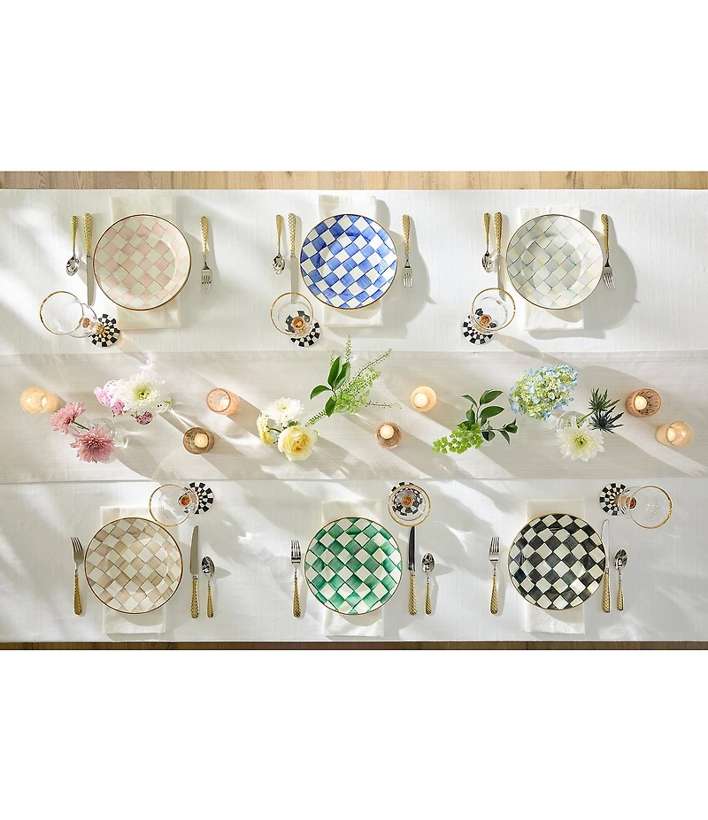 MacKenzie-Childs Check Enamel Dinner Plate