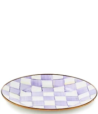 MacKenzie-Childs Check Enamel Dinner Plate
