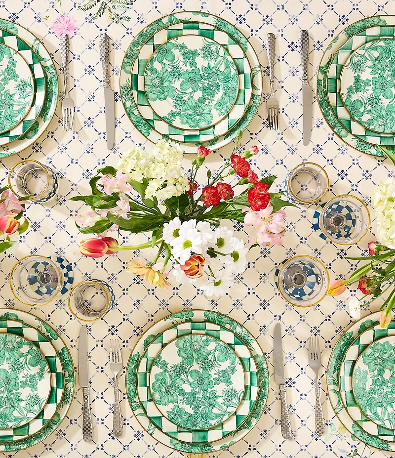 MacKenzie-Childs Check Enamel Dinner Plate