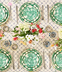 MacKenzie-Childs Check Enamel Dinner Plate