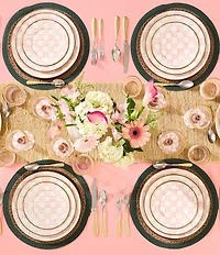 MacKenzie-Childs Check Enamel Dinner Plate