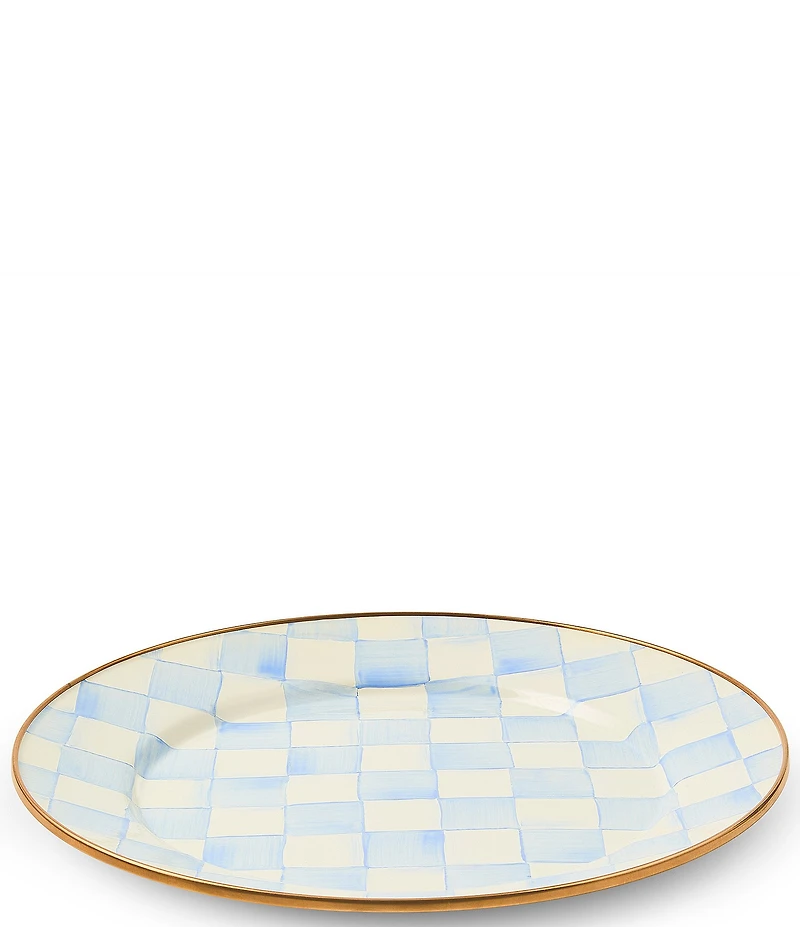 MacKenzie-Childs Check Enamel Dinner Plate