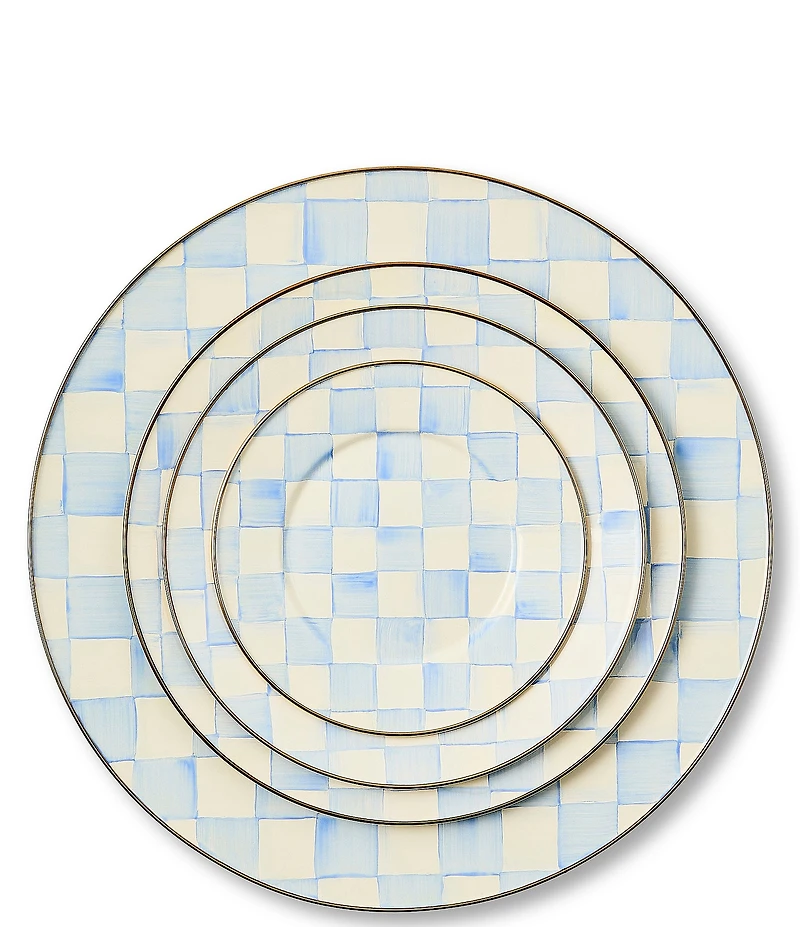 MacKenzie-Childs Check Enamel Dinner Plate