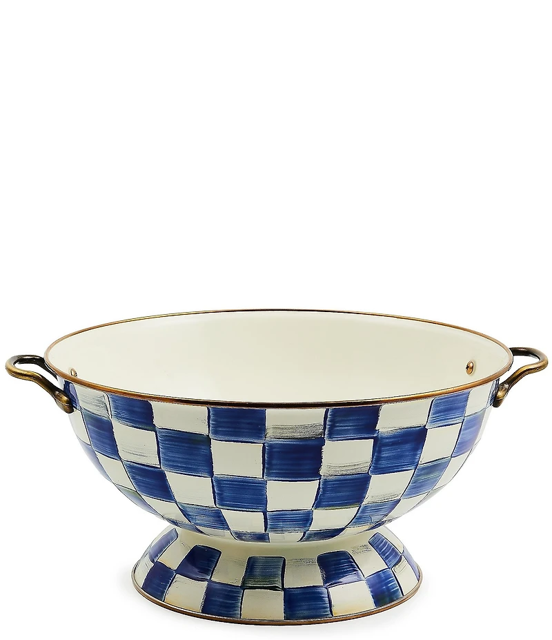 MacKenzie-Childs Check Enamel Everything Bowl