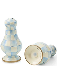 MacKenzie-Childs Check Enamel Large Salt & Pepper Shaker Set