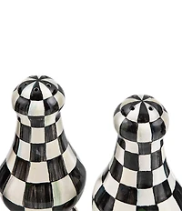 MacKenzie-Childs Check Enamel Large Salt & Pepper Shaker Set
