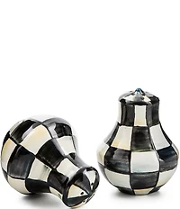 MacKenzie-Childs Check Enamel Salt & Pepper Shaker Set