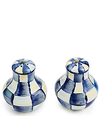 MacKenzie-Childs Check Enamel Salt & Pepper Shaker Set