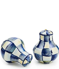 MacKenzie-Childs Check Enamel Salt & Pepper Shaker Set