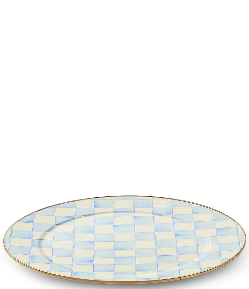 MacKenzie-Childs Check Enamel Serving Platter, 16#double;