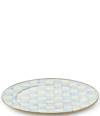 MacKenzie-Childs Check Enamel Serving Platter, 16#double;