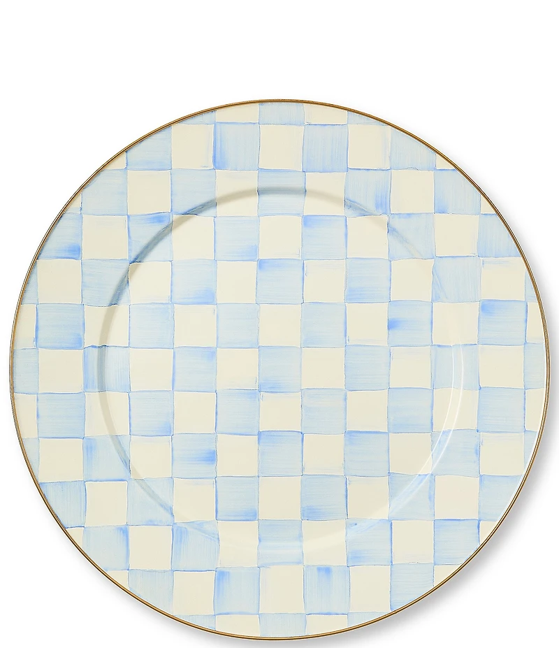 MacKenzie-Childs Check Enamel Serving Platter, 16#double;